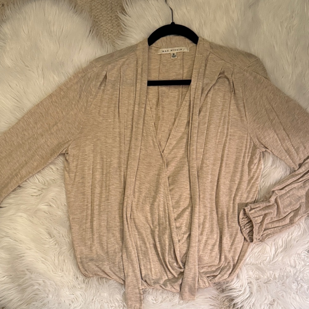 Tan Blouse by Max Studio